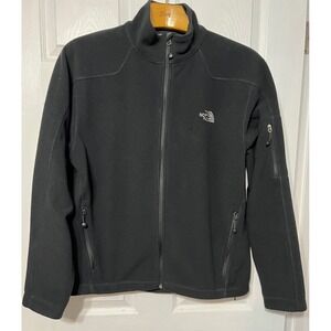 The North Face WindWall Fleece Jacket Full Zip Black Mens L Layering